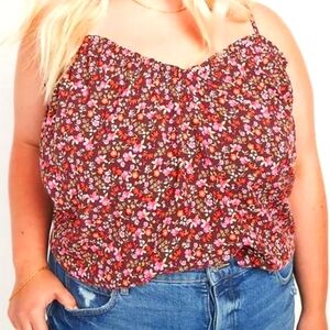 Old Navy Scoop Neck Floral Swing Cami Blouse Size 4X